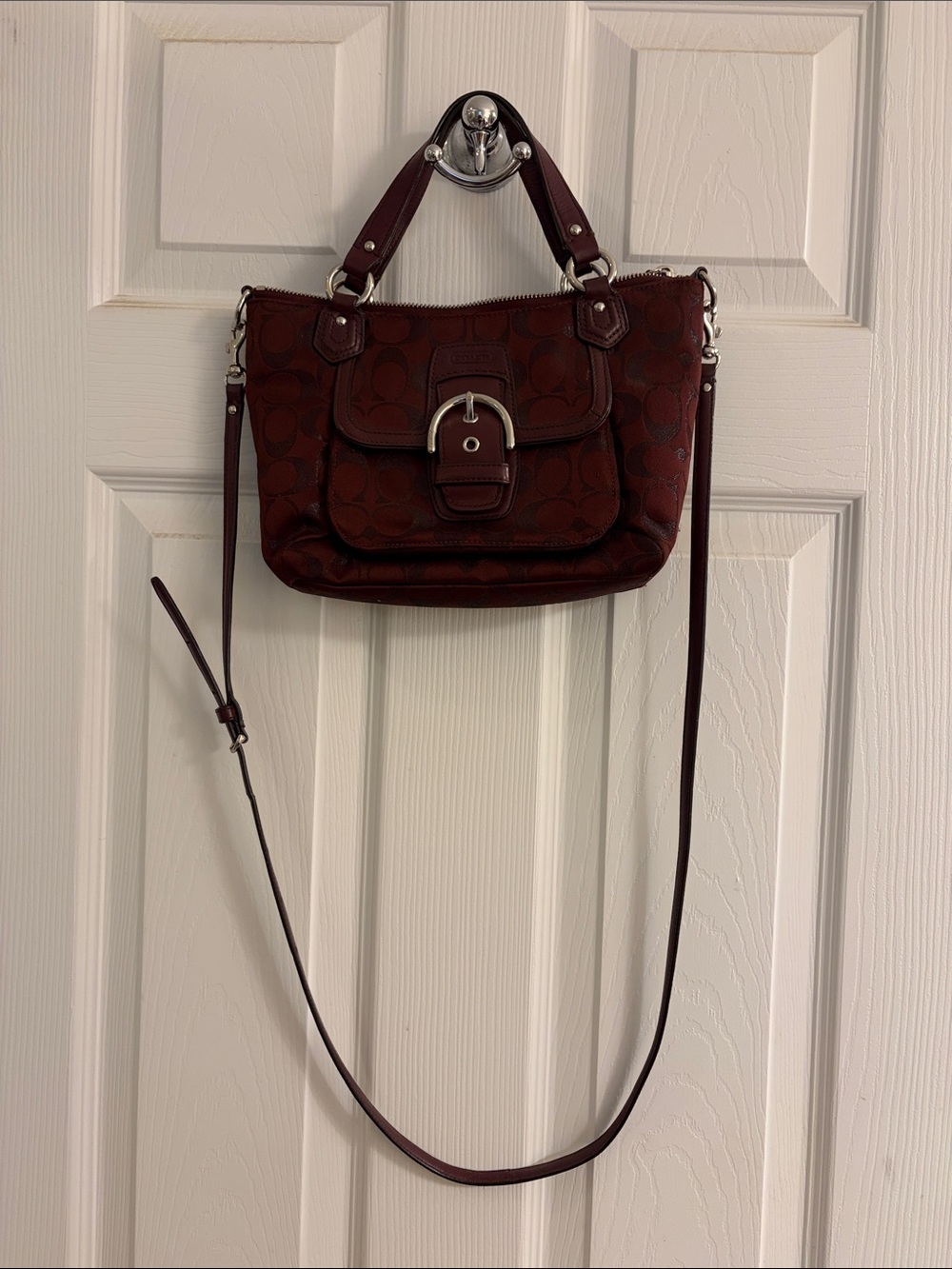 Coach burgandy bag - Picture 3 of 7